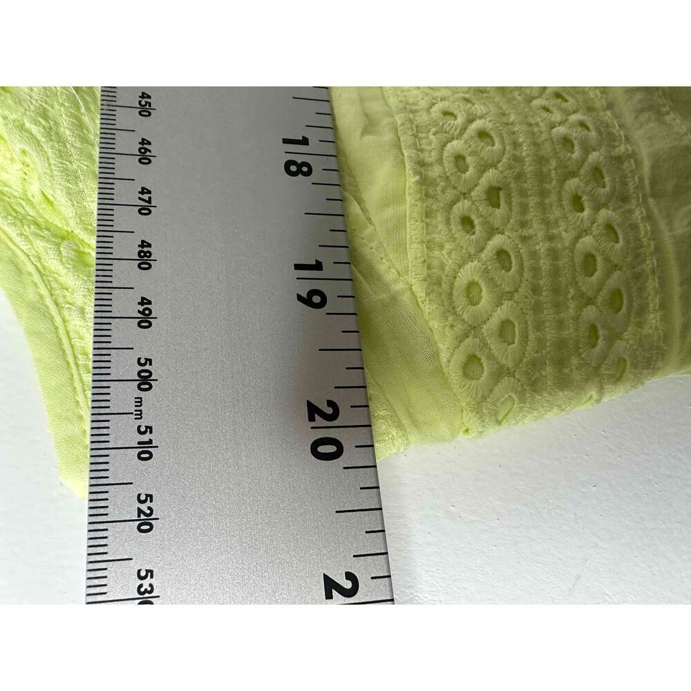 Old Navy Dress - Womens XL Pastel Lime Green Yellow Sleeveless Lace Sundress - Picture 4 of 7